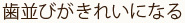 歯並びがきれいになる